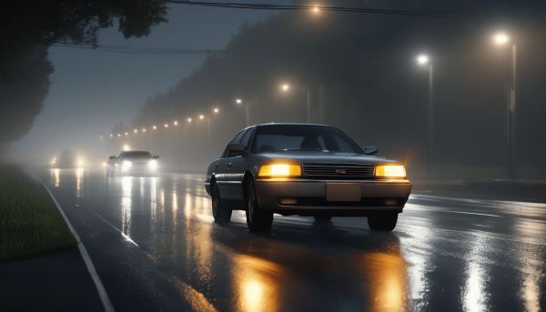 Activer les feux de route pour une meilleure visibilité nocturne