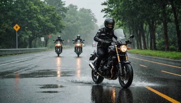 Comment adapter sa conduite de moto par temps de pluie ?